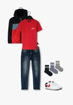 blauwe vingino skinny jeans apache