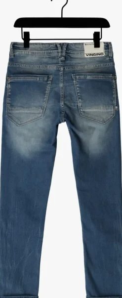 blauwe vingino skinny jeans apache