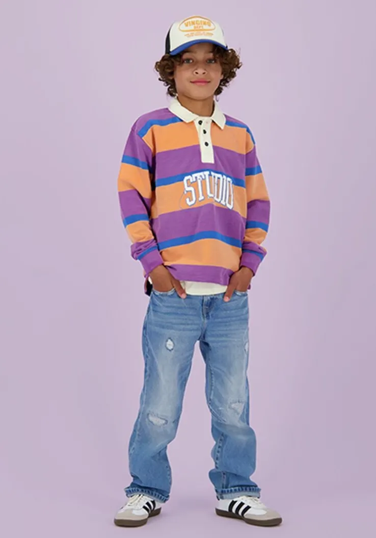 blauwe vingino straight leg jeans gino