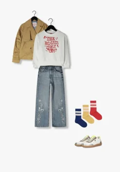 blauwe vingino wide jeans caroline