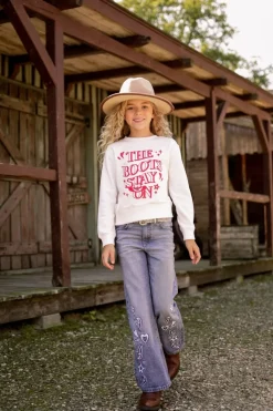 blauwe vingino wide jeans caroline