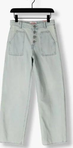 blauwe vingino wide jeans cassie pocket