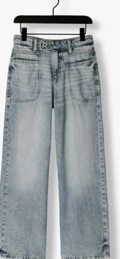 blauwe vingino wide jeans cassie