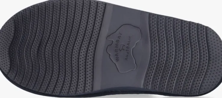 blauwe warmbat pantoffels classic kids