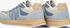 blauwe woden lage sneakers rigmor open mesh