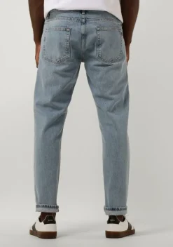 blauwe woodbird straight leg jeans doc doone jeans