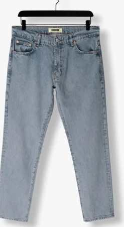 blauwe woodbird straight leg jeans doc doone jeans