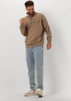 blauwe woodbird straight leg jeans doc doone jeans