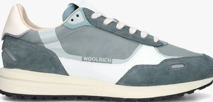 blauwe woolrich lage sneakers retro sneaker man