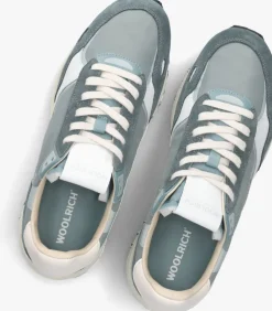 blauwe woolrich lage sneakers retro sneaker man