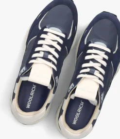 blauwe woolrich lage sneakers retro sneaker man