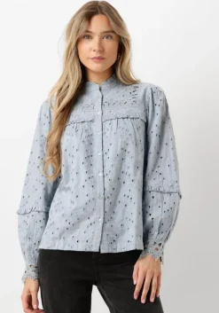 blauwe y.a.s. blouses yasgunva ls shirt