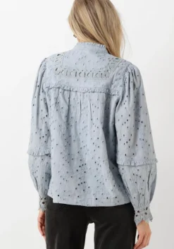blauwe y.a.s. blouses yasgunva ls shirt