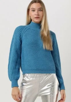 blauwe y.a.s. coltrui yasultra ls high neck knit pullover