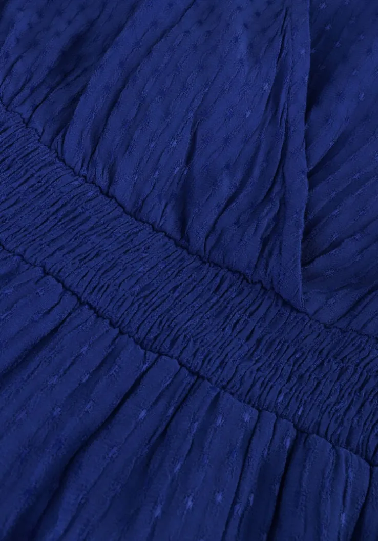 blauwe y.a.s. maxi jurk yasdrea ls long dress