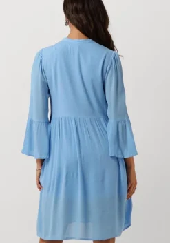 blauwe y.a.s. mini jurk yaschella 3/4 tunic dress s. fest
