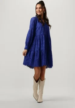 blauwe y.a.s. mini jurk yasholi ls dress