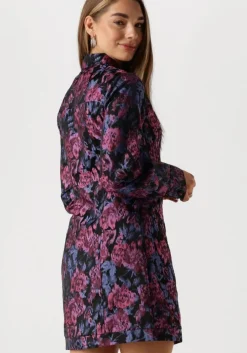 blauwe y.a.s. mini jurk yassulena ls shirt dress