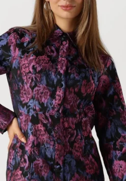 blauwe y.a.s. mini jurk yassulena ls shirt dress