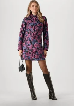 blauwe y.a.s. mini jurk yassulena ls shirt dress