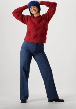 blauwe y.a.s. straight leg jeans yaslomira hmw jeans