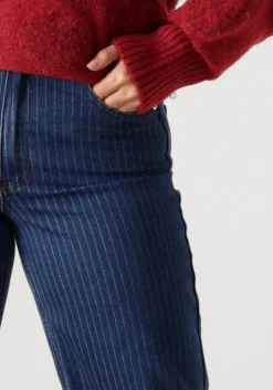 blauwe y.a.s. straight leg jeans yaslomira hmw jeans