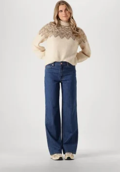 blauwe y.a.s. straight leg jeans yaslomira hmw jeans