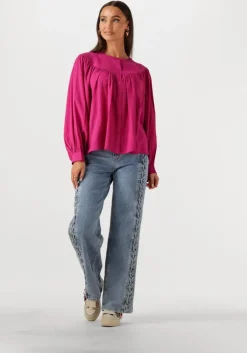 blauwe y.a.s. straight leg jeans yaseyla hw denim jeans s