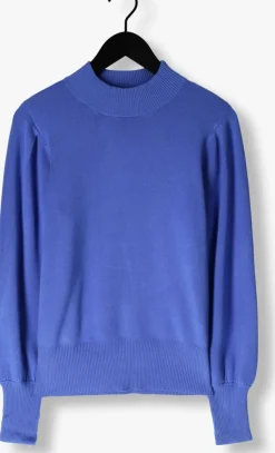 blauwe y.a.s. trui yasfonny ls knit pullover s.