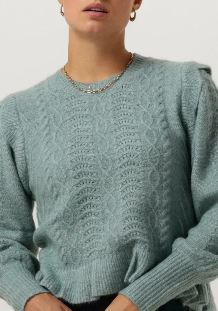 blauwe y.a.s. trui yastumali ls knit pullover s.