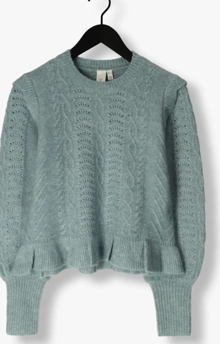 blauwe y.a.s. trui yastumali ls knit pullover s.