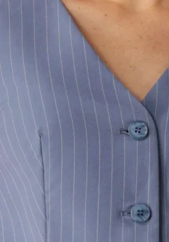 blauwe ydence gilet gilet nadine