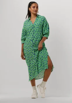 blauwe ydence midi jurk dress palmer