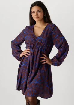 blauwe ydence mini jurk dress jaely