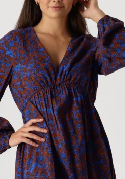 blauwe ydence mini jurk dress jaely