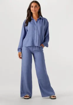 blauwe ydence wijde broek pants marielle