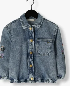 blauwe your wishes spijkerjas stretch denim jacket
