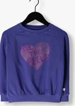 blauwe your wishes sweater feels oversized sweater