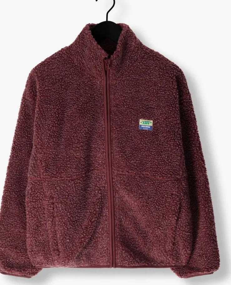 bordeaux american vintage faux fur jas hoktown woman