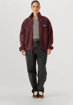 bordeaux american vintage faux fur jas hoktown woman