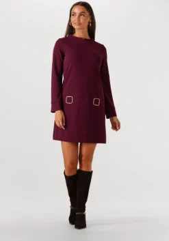 bordeaux ana alcazar mini jurk dress clasp