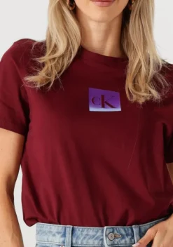 bordeaux calvin klein t-shirt ss classic fit tee
