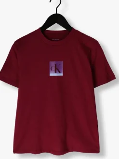 bordeaux calvin klein t-shirt ss classic fit tee