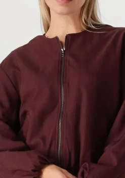 bordeaux co'couture jack luna balloon zip jacket