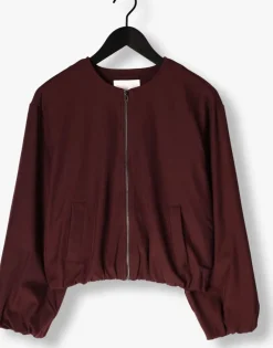 bordeaux co'couture jack luna balloon zip jacket