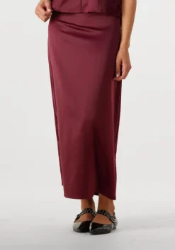 bordeaux co'couture midirok adnacc sateen skirt
