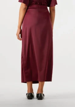 bordeaux co'couture midirok adnacc sateen skirt