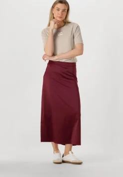 bordeaux co'couture midirok adnacc sateen skirt