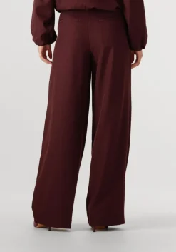 bordeaux co'couture pantalon luna eyelet wide long pant