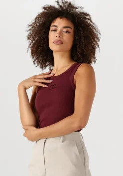 bordeaux co'couture top sahara embroidery tank top